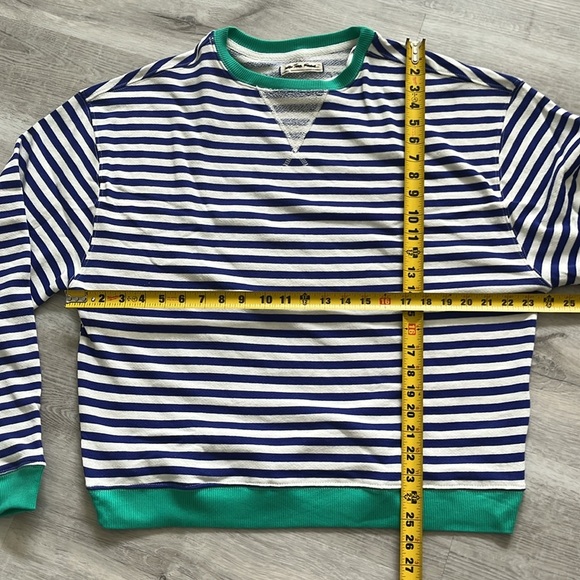 Free People Classic Striped Sweater Crewneck Oversize Baggy Cotton Women XS NWOT - Picture 9 of 13